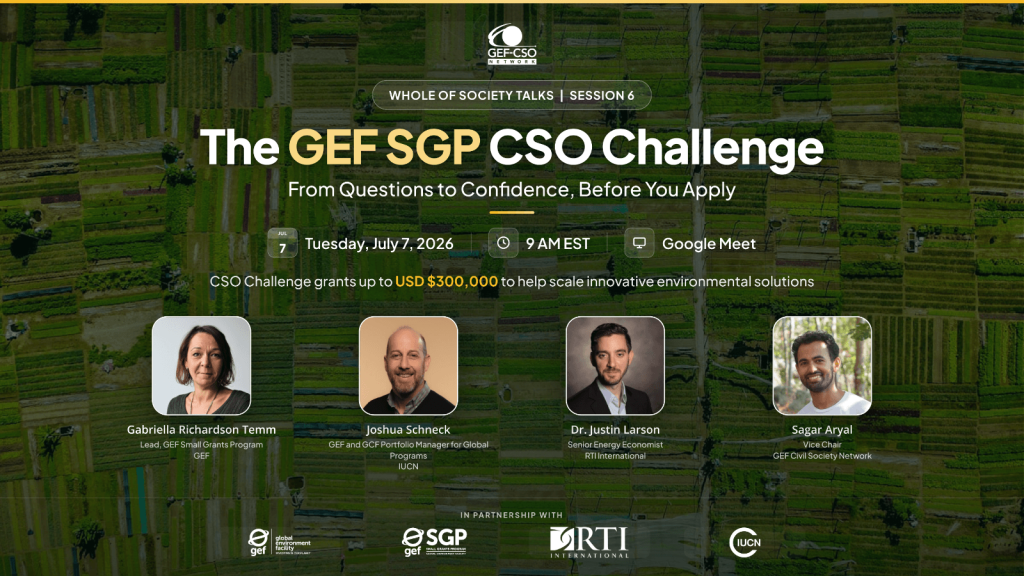 WoS Talks S6 Event GEF SGP CSO Challenge